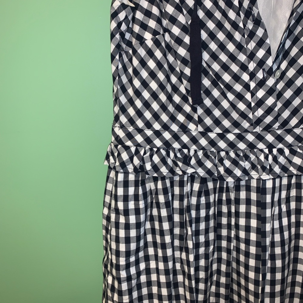 J. Crew Gingham check Ruffle bow tie Dress - Picture 3 of 8
